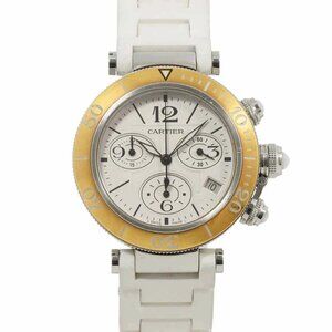 Cartier Pasha Seatimer Chronograph W3140004 PG Automatic Silver Boys 90283542
